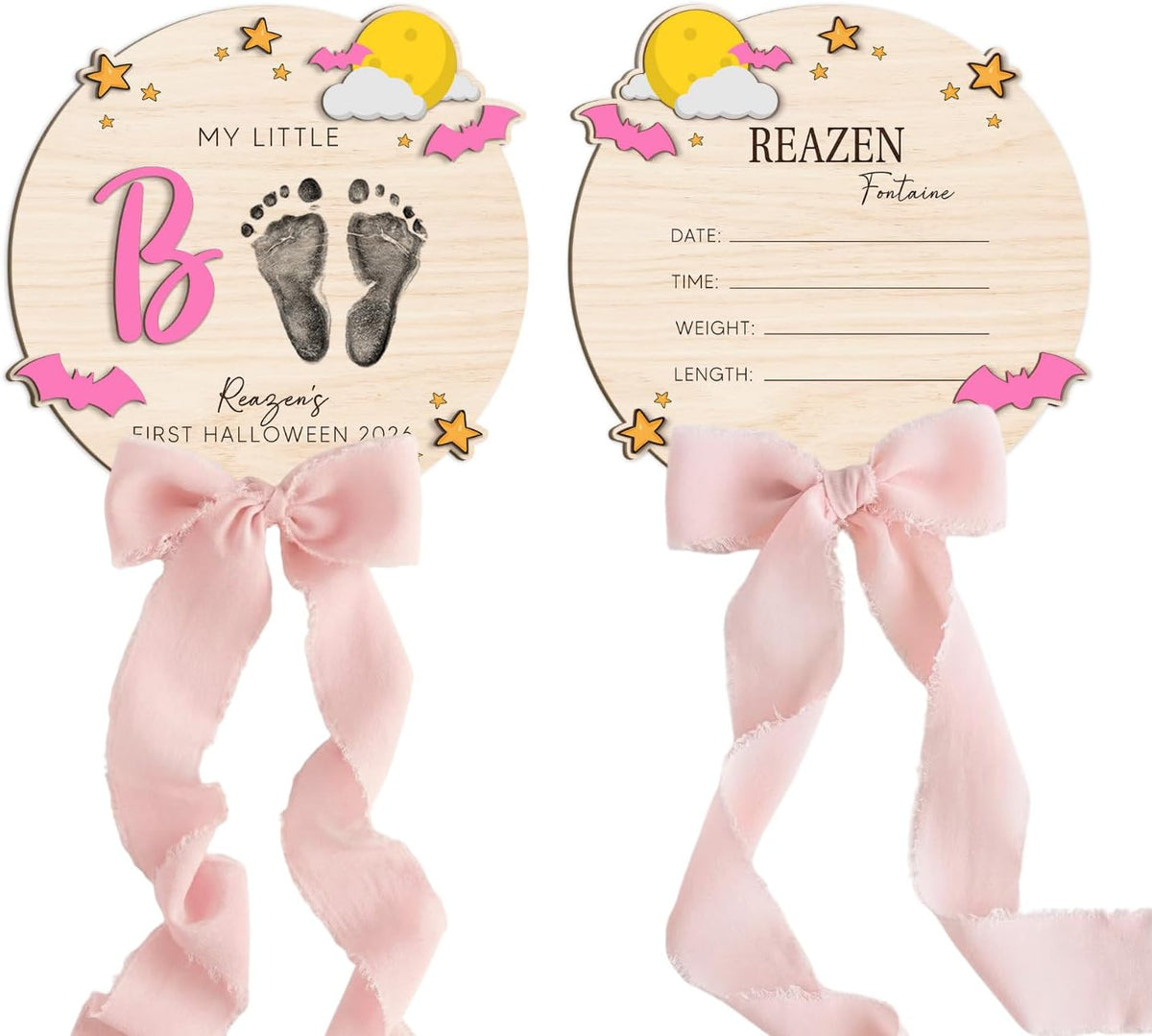 Personalized Wooden Birth Announcement Sign