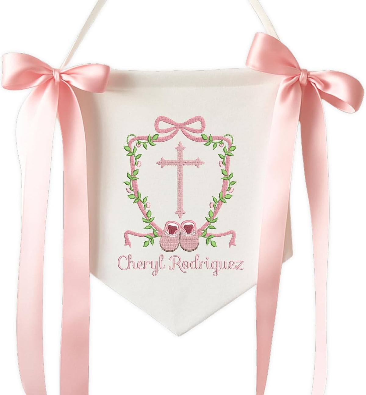 Personalized Embroidered Baby Name Banner — 5