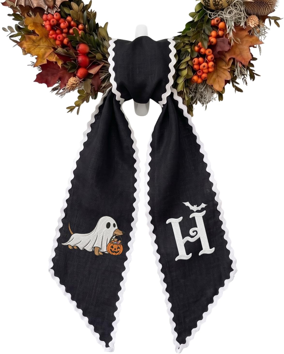 Halloween Personalized Wreath Sash