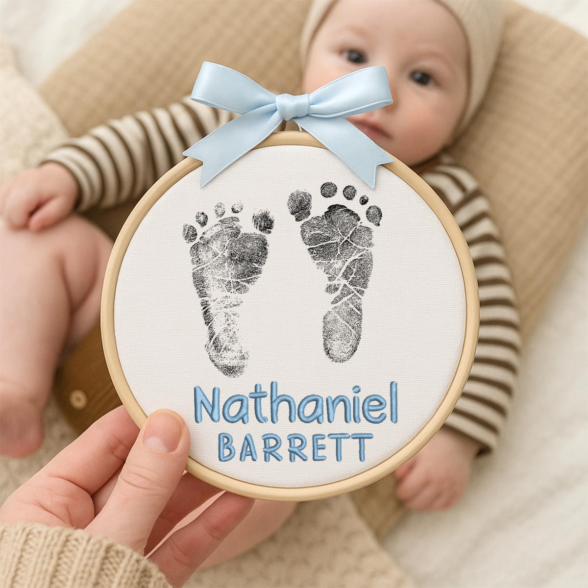 Personalized Embroidered Baby Name Hoop — 8 — image 5