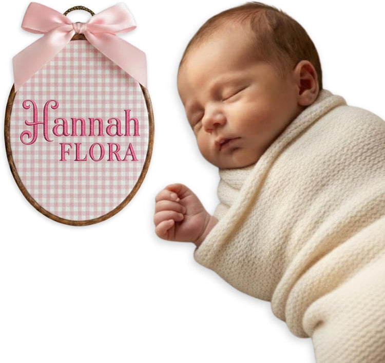 Personalized Embroidered Baby Name Hoop — 2