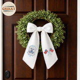 Patriotic Personalized Wreath Sash — 1 - American Flag — image 3