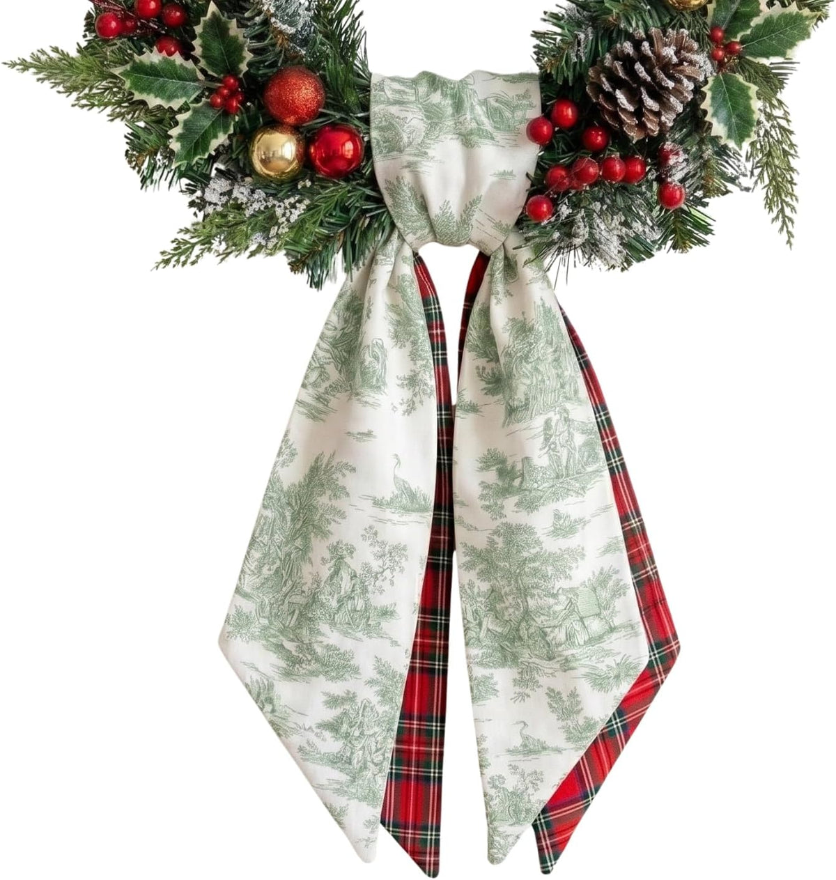 Christmas Personalized Wreath Sash