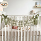 Personalized Embroidered Baby Name Banner — 4 - Sage — image 3