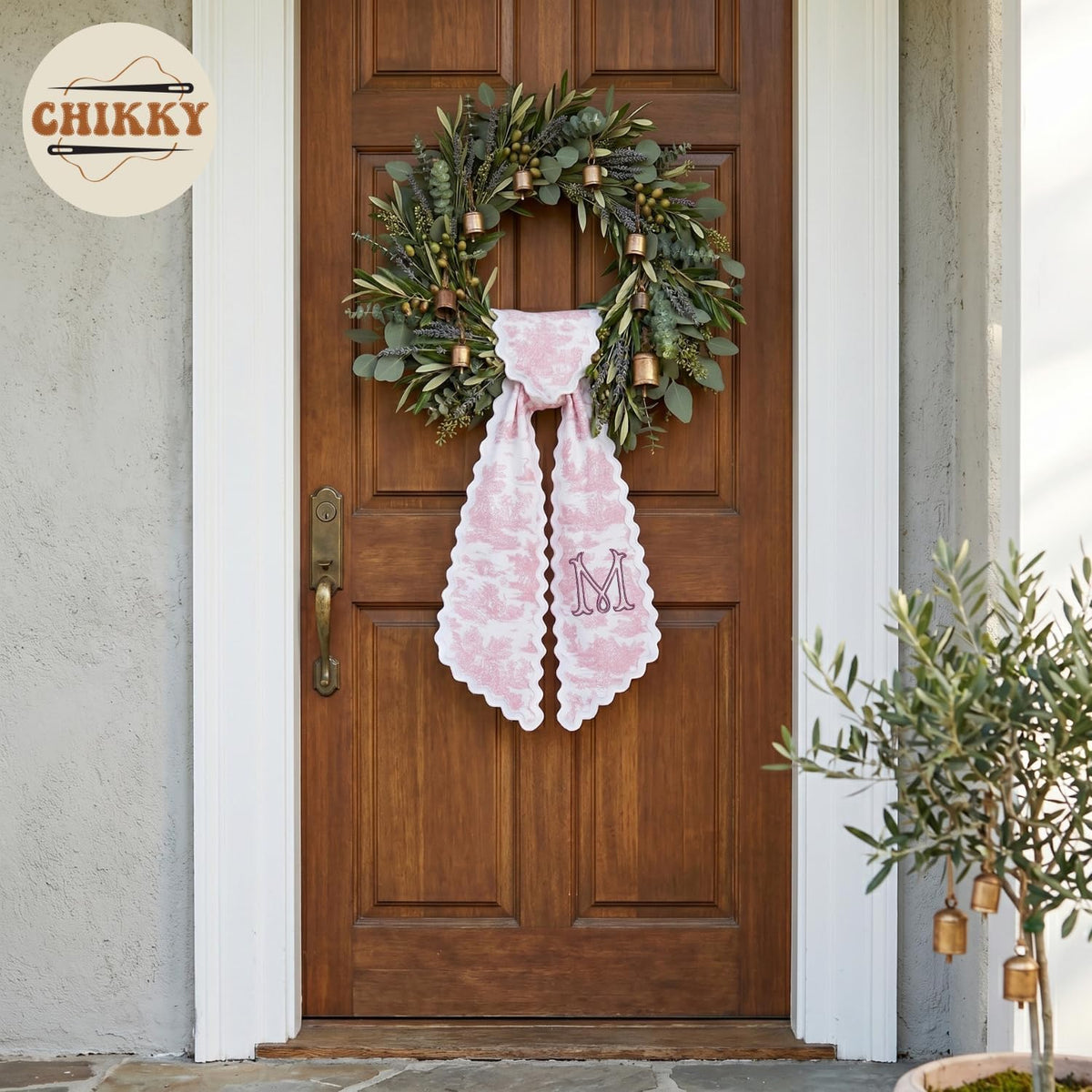 Christmas Personalized Wreath Sash — image 4