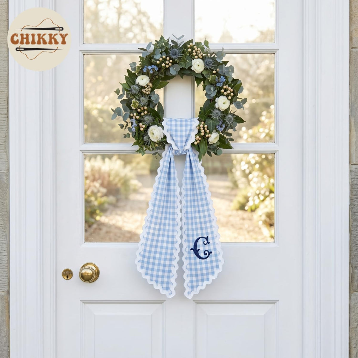Christmas Personalized Wreath Sash — image 7