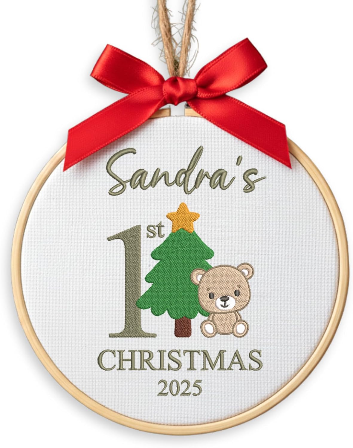 Personalized Baby's First Christmas Ornament — 2