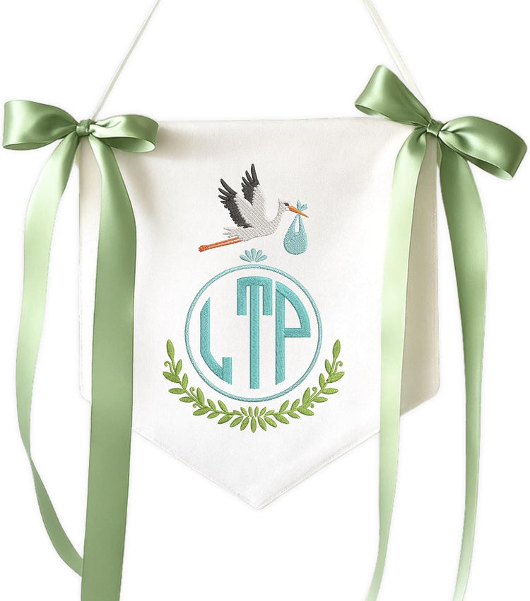 Personalized Embroidered Baby Name Banner — 14