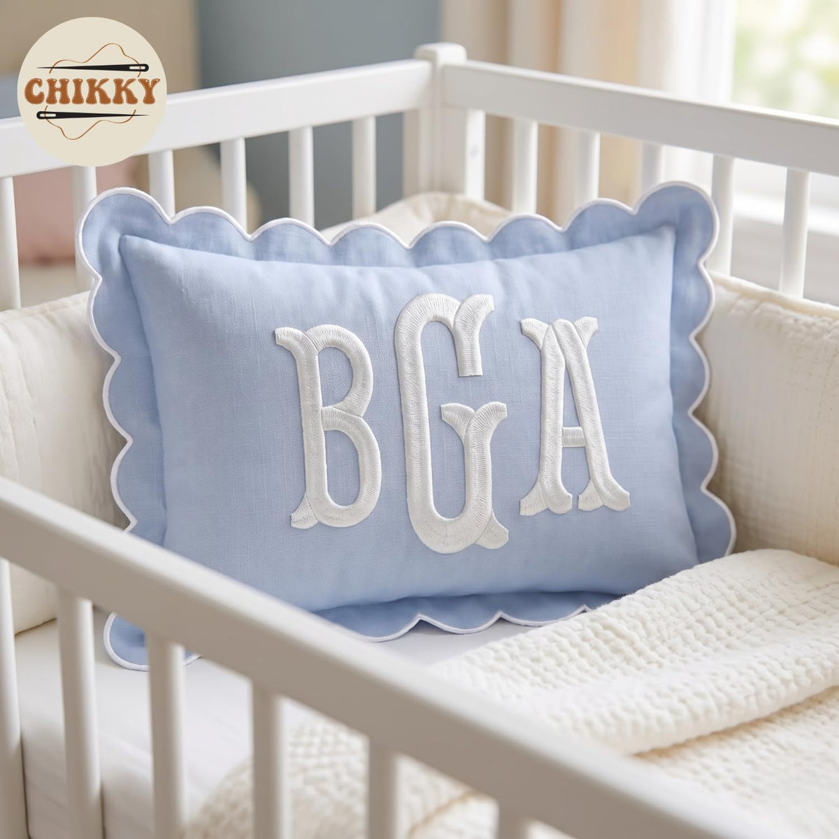 Personalized Embroidered Pillow Cover — image 2