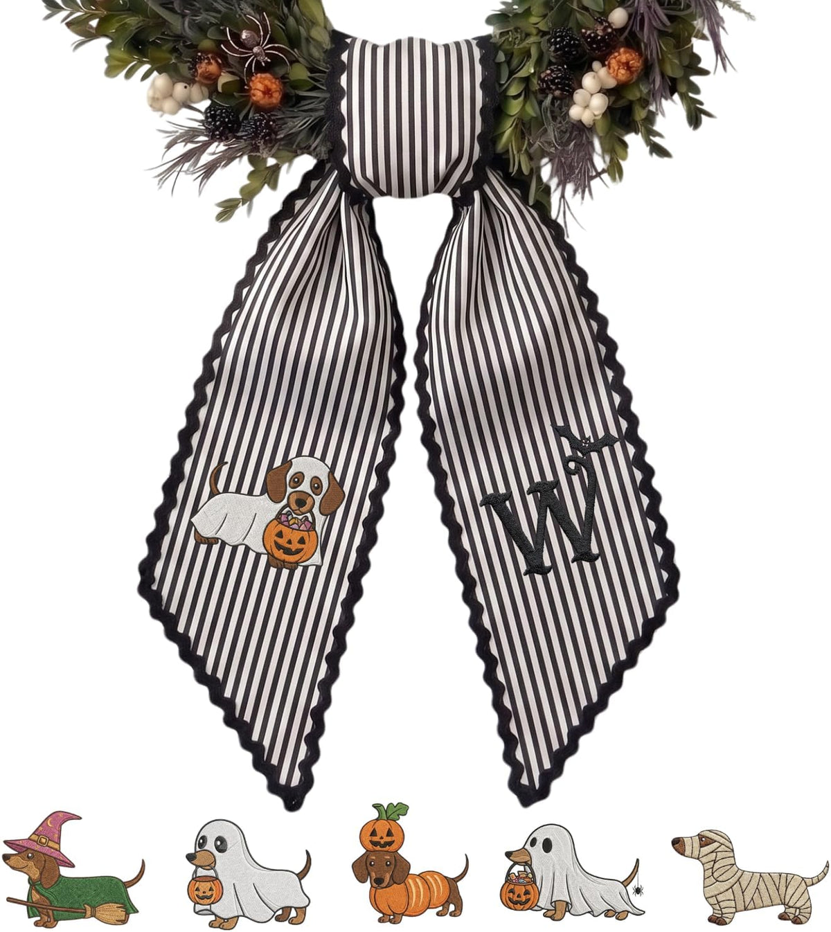 Halloween Personalized Wreath Sash