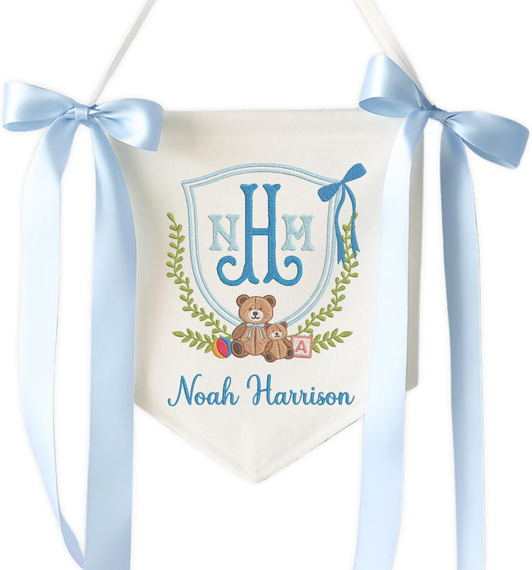 Personalized Embroidered Baby Name Banner — 6