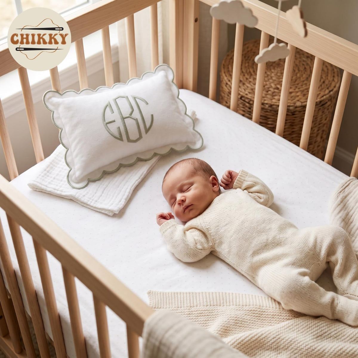 Personalized Embroidered Pillow Cover — image 3
