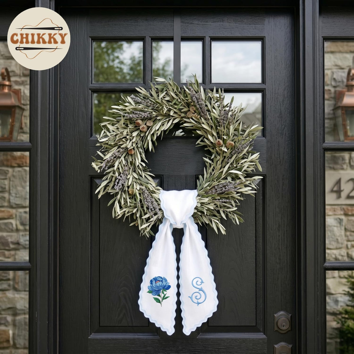 Christmas Personalized Wreath Sash — image 3