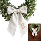 Monogram Personalized Wreath Sash — 2 - Initial