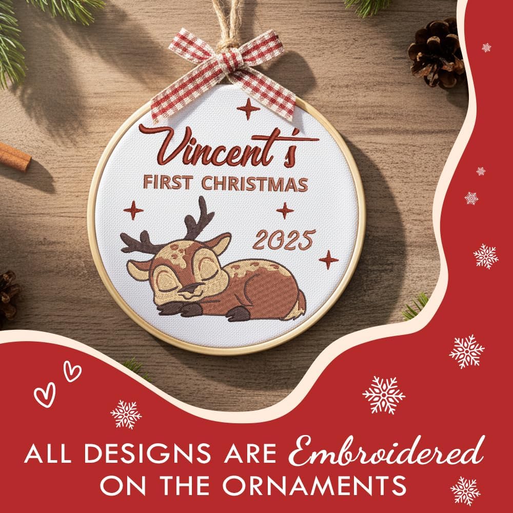 Personalized Baby's First Christmas Ornament — 6 — image 4