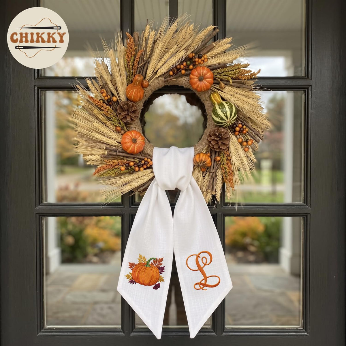Christmas Personalized Wreath Sash — image 2