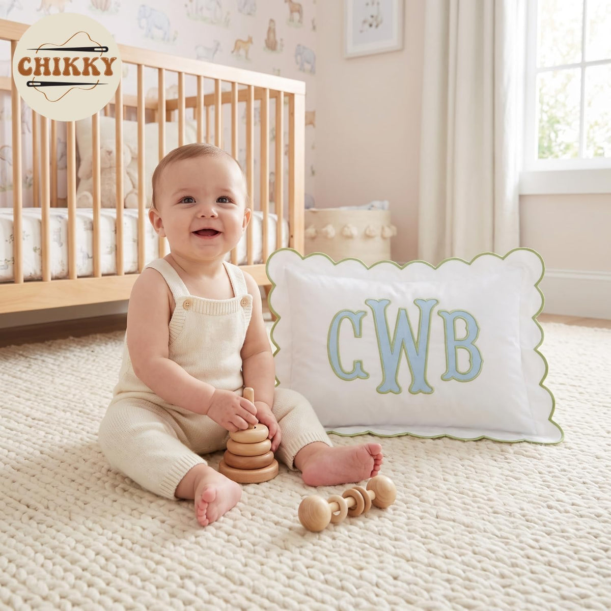 Personalized Embroidered Pillow Cover — image 3