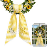 Monogram Personalized Wreath Sash — 3 - Daisy