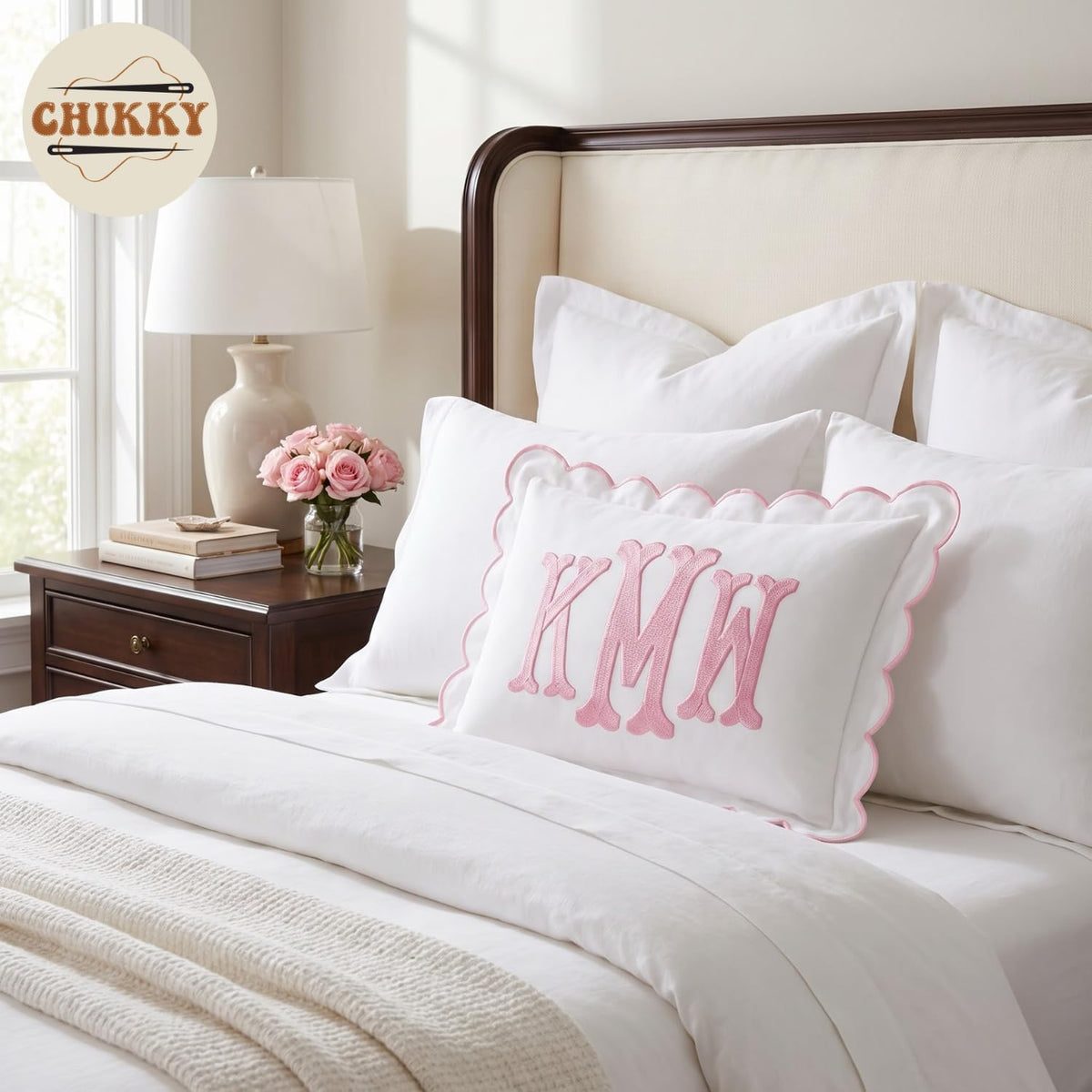 Personalized Embroidered Pillow Cover — image 4