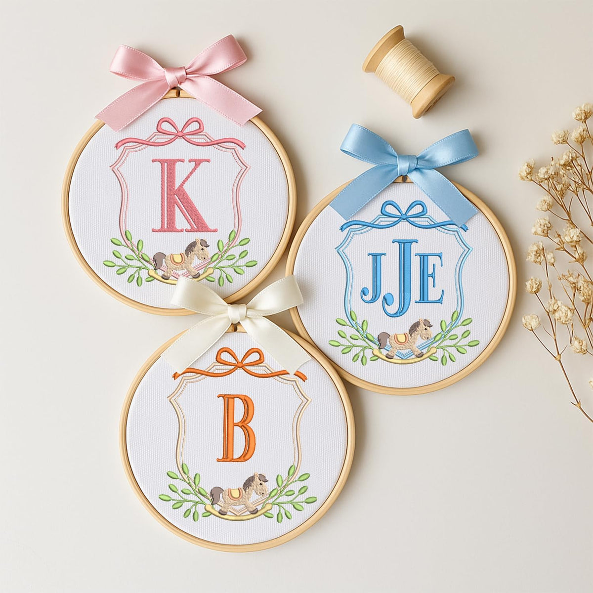 Personalized Embroidered Baby Name Hoop — 6 — image 2