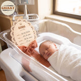 Personalized Wooden Birth Announcement Sign — image 5