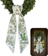 Monogram Personalized Wreath Sash — 11 - Initial