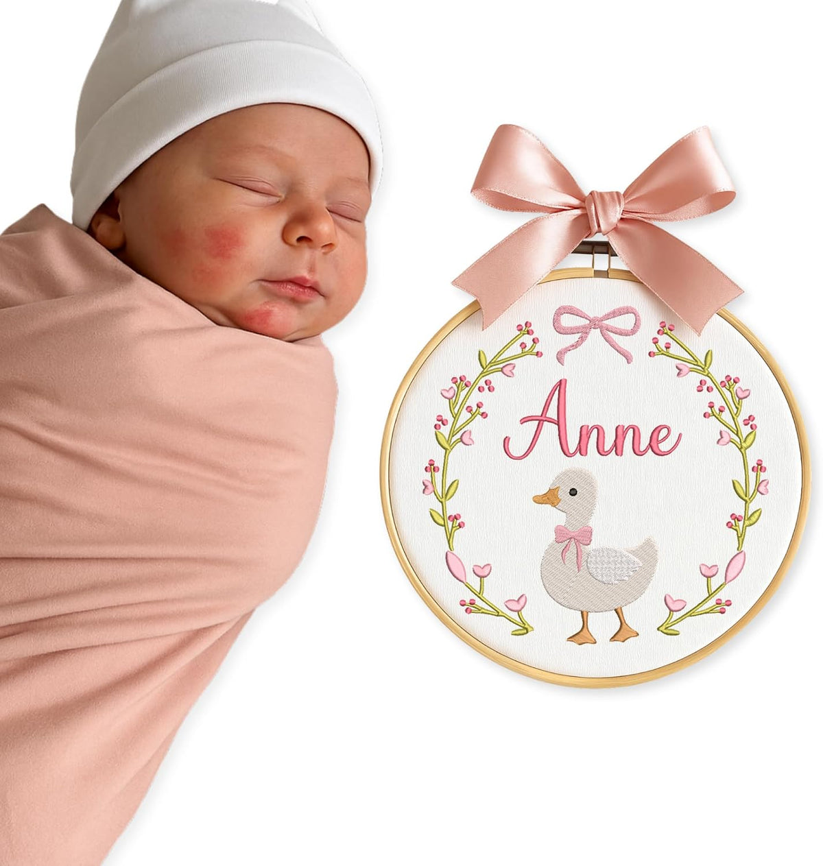 Personalized Embroidered Baby Name Hoop — 4