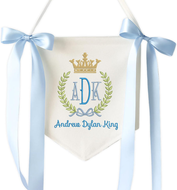 Personalized Embroidered Baby Name Banner — 4