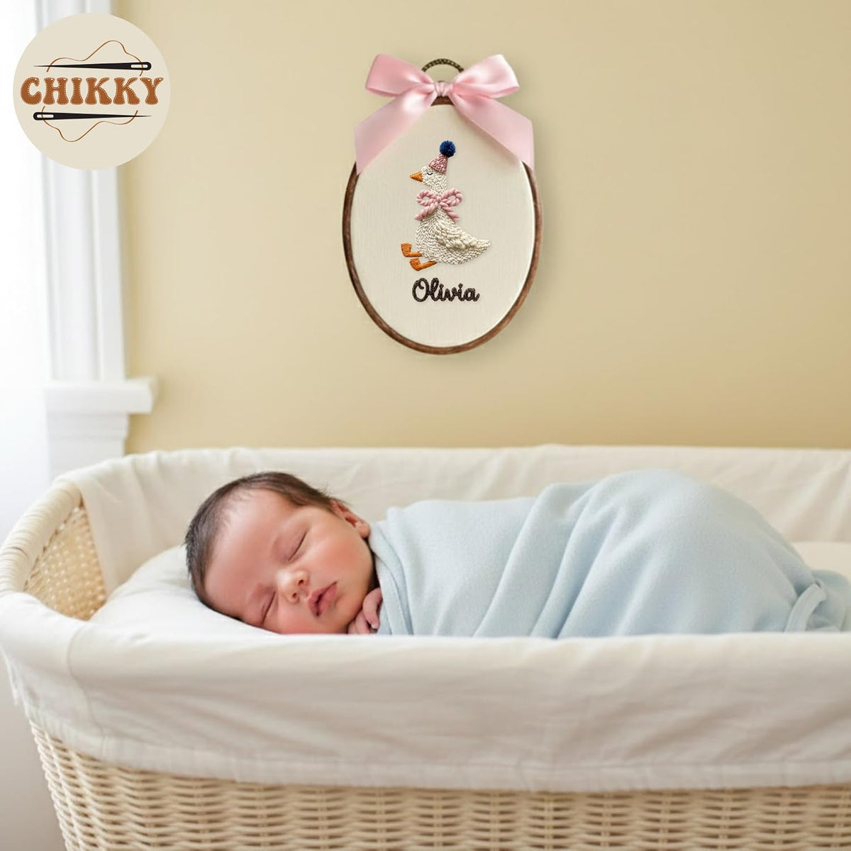 Personalized Embroidered Baby Name Hoop — 1 — image 3