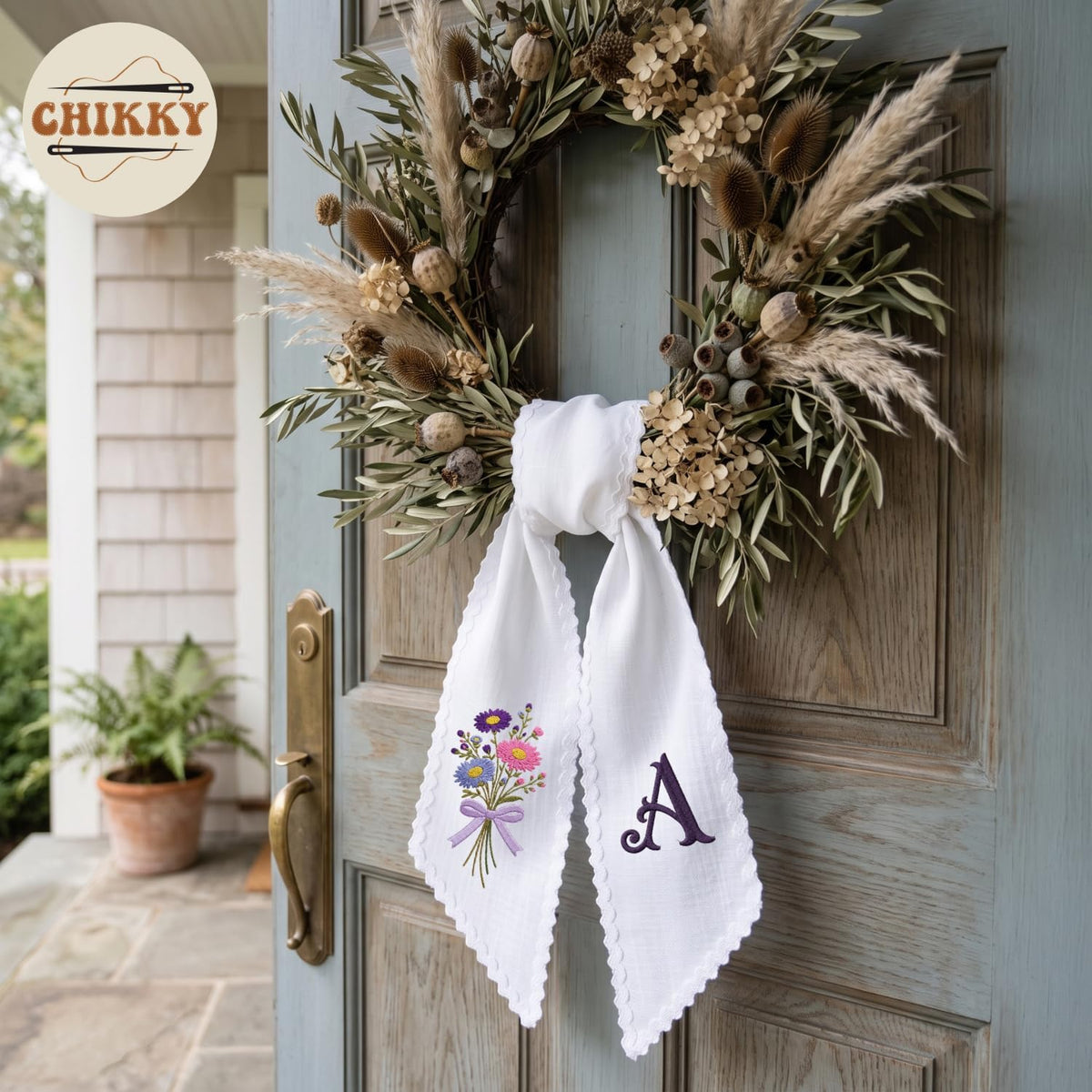 Christmas Personalized Wreath Sash — 25 — image 4