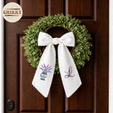 Monogram Personalized Wreath Sash — 5 - Lavender — image 4