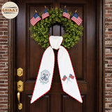 Patriotic Personalized Wreath Sash — 1 - American Flag — image 5