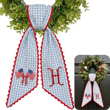 Patriotic Personalized Wreath Sash — 4 - USA Flag