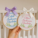 Personalized Embroidered Baby Name Hoop — 13 — image 3