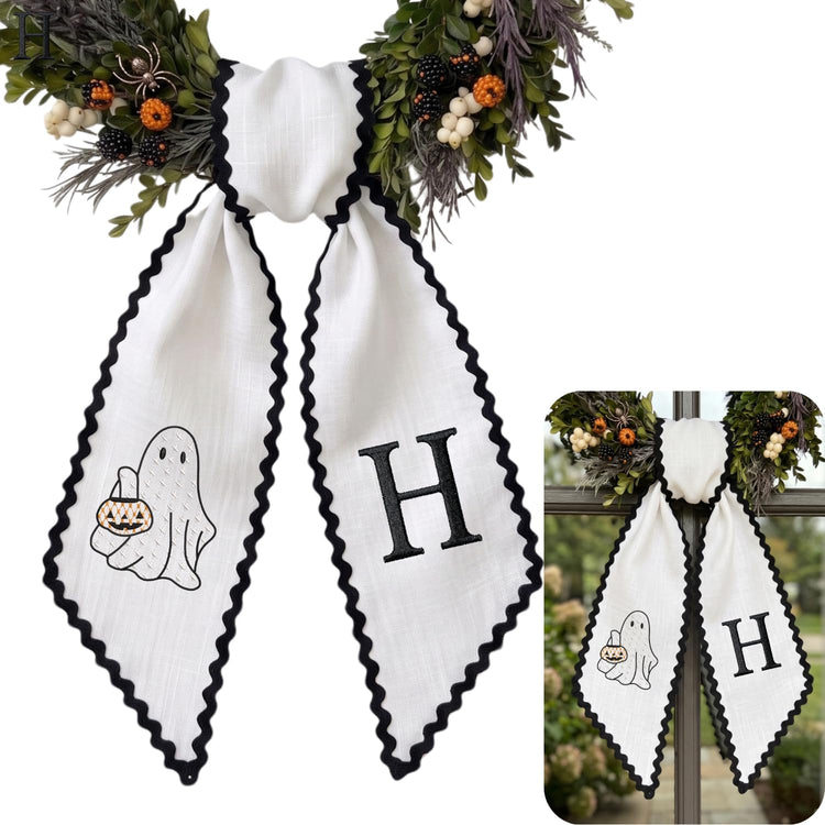 Halloween Personalized Wreath Sash