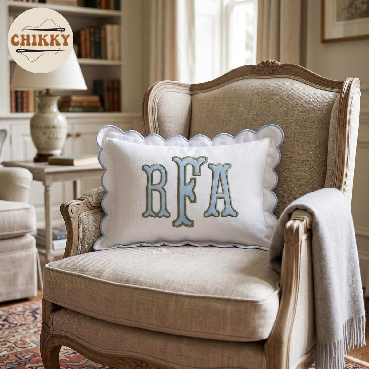 Personalized Embroidered Pillow Cover — image 5
