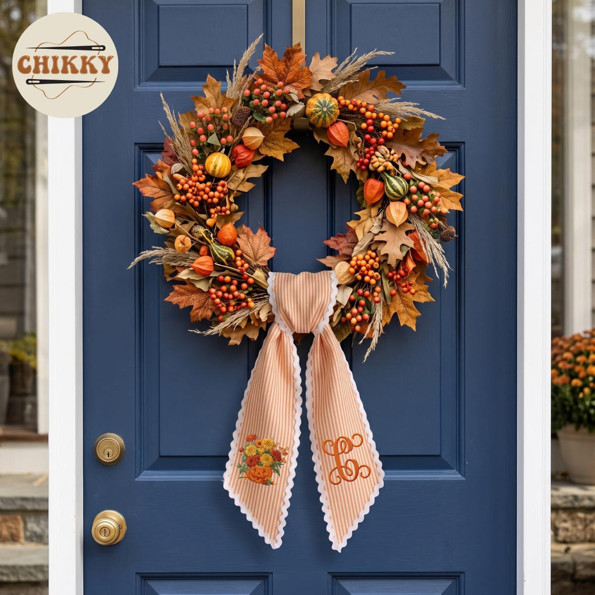 Christmas Personalized Wreath Sash — 26 — image 6