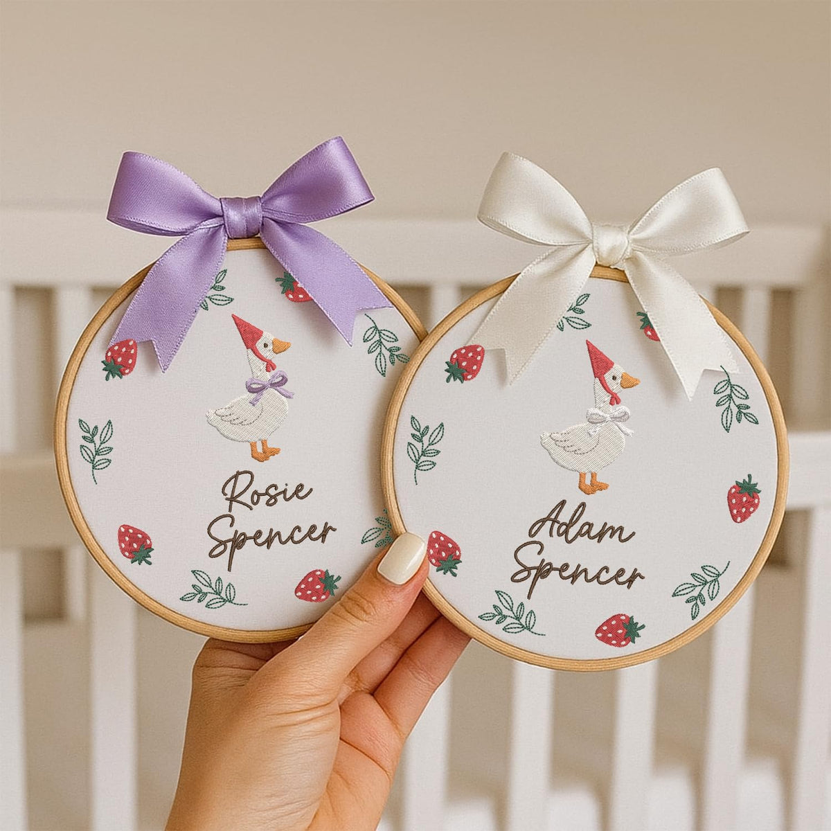Personalized Embroidered Baby Name Hoop — 5 — image 3