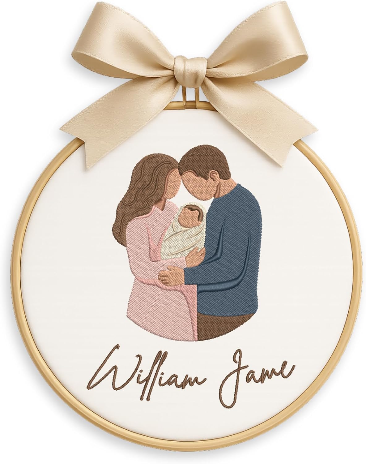 Personalized Embroidered Baby Name Hoop — 11