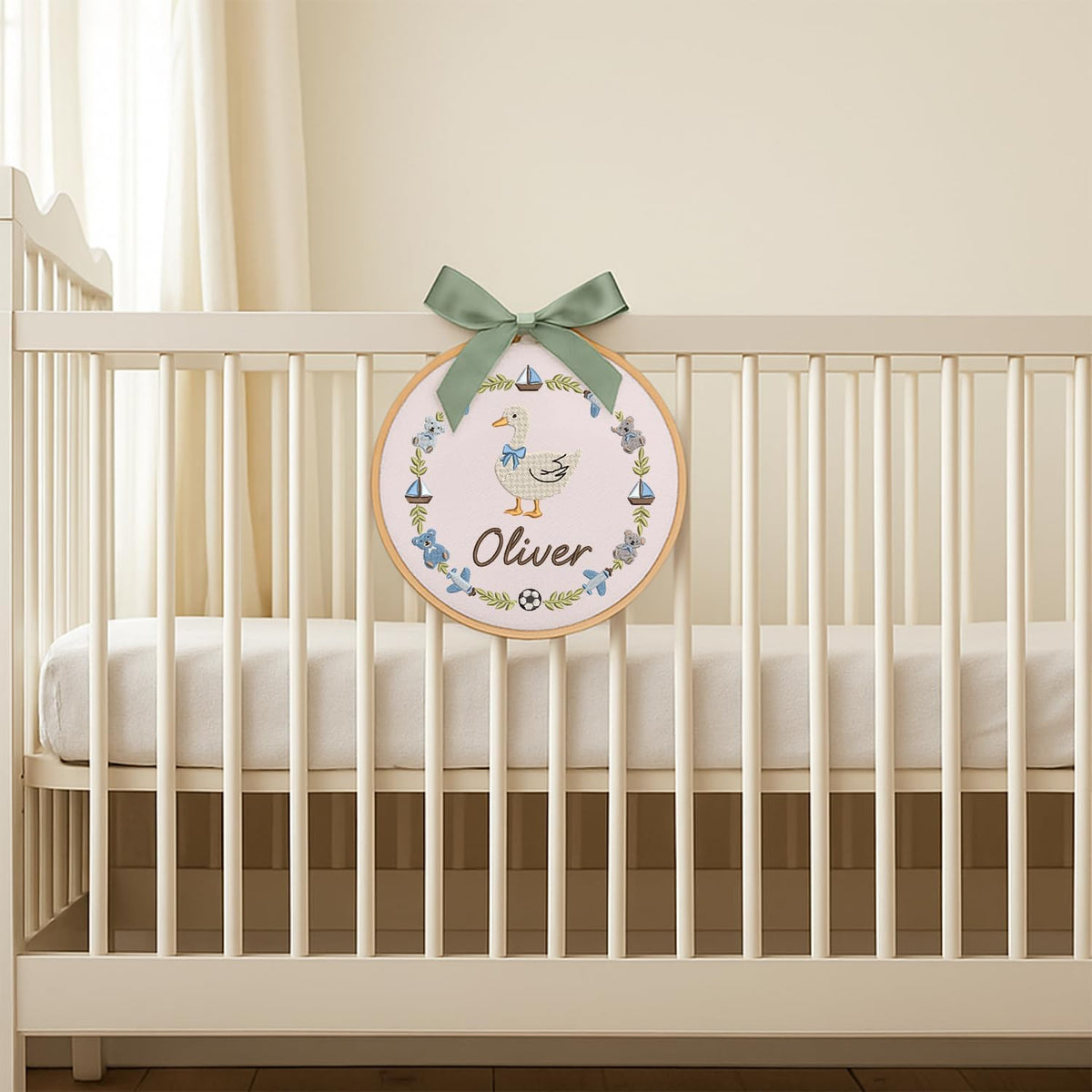 Personalized Embroidered Baby Name Hoop — 9 — image 6