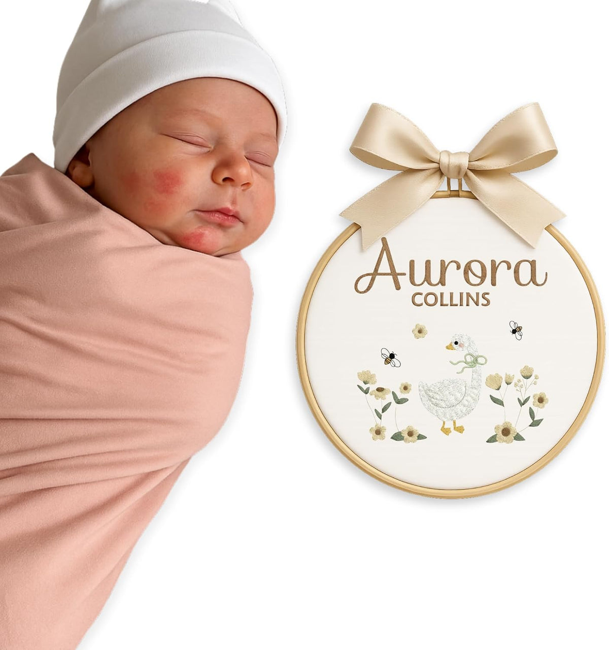 Personalized Embroidered Baby Name Hoop — 7