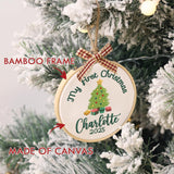 Personalized Baby's First Christmas Ornament — 1 — image 6