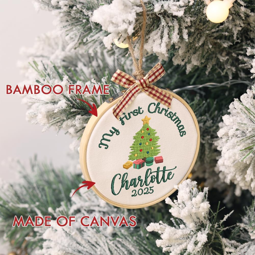 Personalized Baby's First Christmas Ornament — 1 — image 6