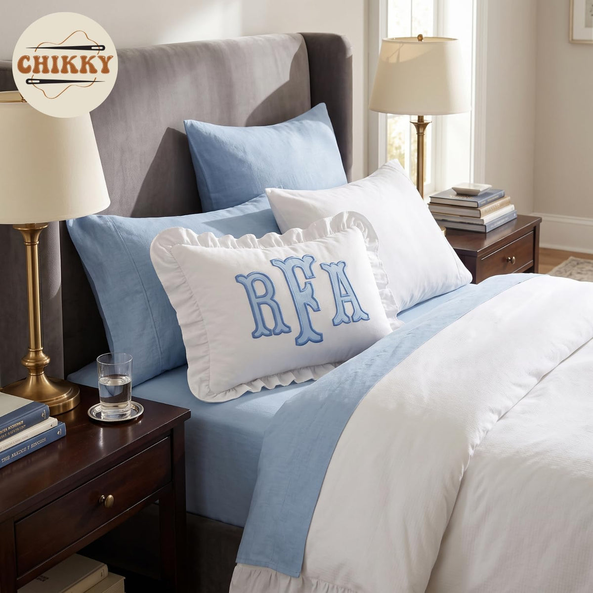 Personalized Embroidered Pillow Cover — image 4