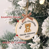 Personalized Baby's First Christmas Ornament — 1 — image 6