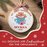 Personalized Baby's First Christmas Ornament — 4 — image 4