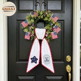 Patriotic Personalized Wreath Sash — 7 - Star — image 2