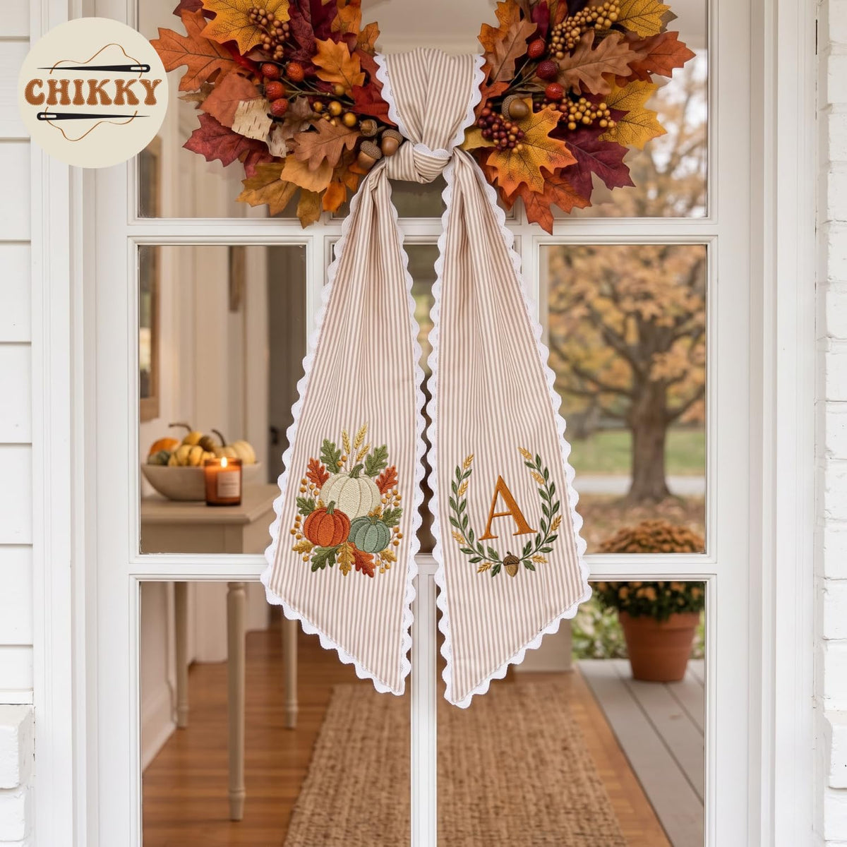 Halloween Personalized Wreath Sash — image 3