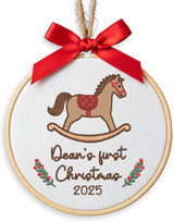 Personalized Baby's First Christmas Ornament — 8