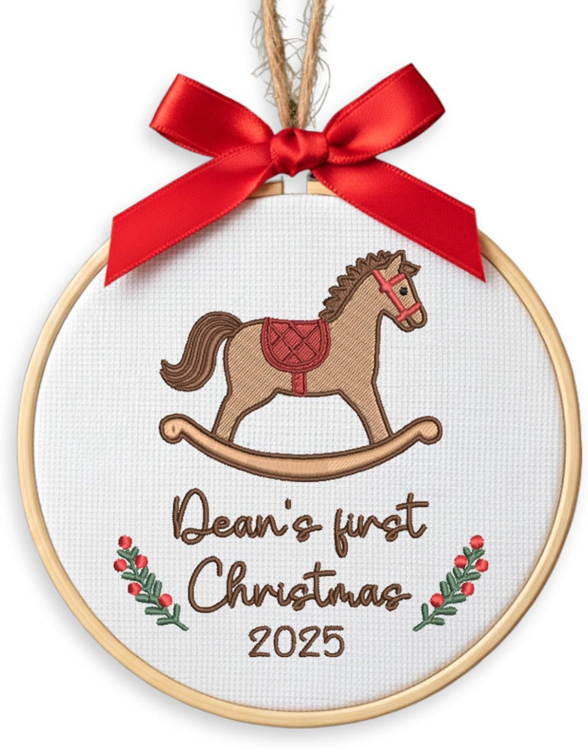Personalized Baby's First Christmas Ornament — 8